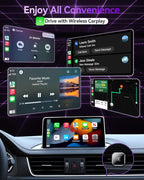 Wireless CarPlay Adapter for iPhone - 2025 Upgrade Converts Wired to Wireless CarPlay, Auto Connect, Plug & Play, Stable Fast Connection, for Cars with Factory CarPlay 2014+ & iOS 10+