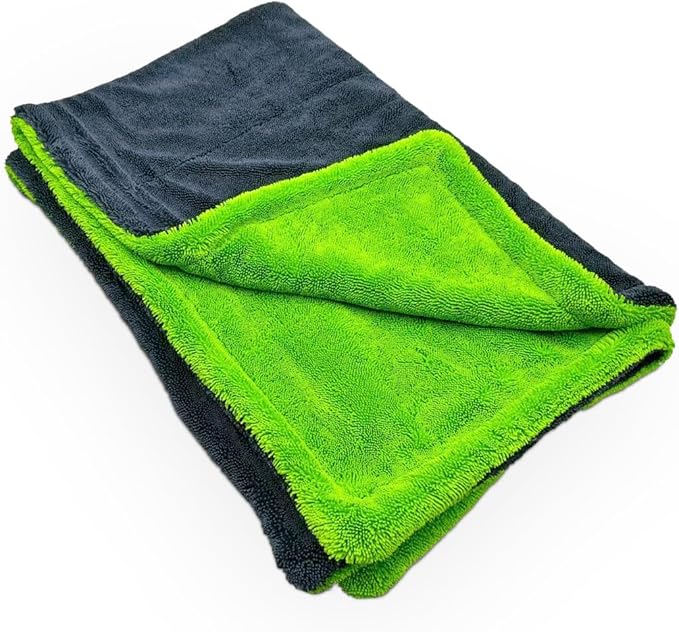 36" x 24" Car Drying Towel, 1400 GSM Extra Large Microfiber Cleaning Towel with Twisted-Loop Technique, Ultra Absorbent & Scratch-Free Drying Cloth for SUV Truck RV, Machine Washable(36inch)