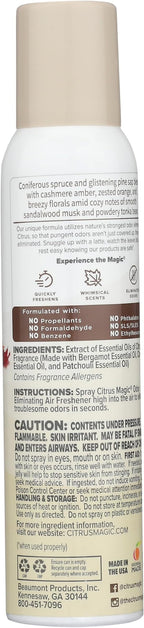 Citrus Magic Limited Edition Odor Eliminating Air Freshener Spray, Sweater Weather, 3-Ounce, Pack of 3