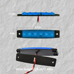10Pcs Led Rock Lights Waterproof 3.8" Blue LED Underglow Kit,Fender Wheel Well Lights Car Exterior Side Marker Lights for Wrangler Snowmobile Truck Golf Cart RV RV SUV Offroad