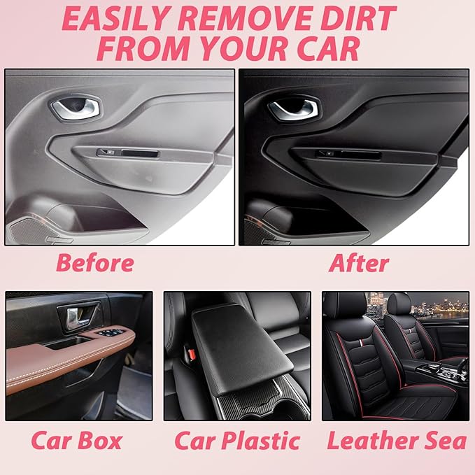 Polishing Cleaner,Car Interior Cleaner, Interior Detail Spray, Cleaning、Decontamination, Interior Multi-Purpose Car Cleaner 100ml(3PCS)