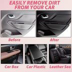 Car Interior Detail Polishing Cleaner, Multi-Purpose Car Cleaner 100ml (2PCS) - Compatible with Plastic, Leather, Fabric, Metal