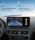 12.3" Android 13 Car Stereo CarPlay for Audi Q5 SQ5 8R (2009-2017) with MMI 3G Multimedia System-4G+64G Radio Upgrade, Wireless CarPlay Android Auto, 2400x900 Blue-Ray IPS Screen, Retains OEM Knob