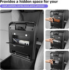 LUWU Center Console Cover Hidden Storage Box Compatible with 2025 2026 Toyota 4Runner Accessories Silicon Material Armrest Secret Arm Rest Cover Center Console Hidden Organizer Box (2 in 1 Design)
