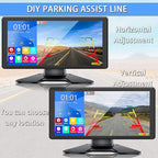 RV Backup Camera System with 10.36’’ 4K Monitor for RV Truck Bus Trailer with 4 Rear/Side View 1080P HD Cameras 4 Splits Touch Screen DVR Recording IP69 Waterproof Bluetooth Music Video Avoid Blind