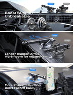 CHGeek Wireless Car Charger, 15W Fast Charging Auto Clamping Car Charger Phone Mount Phone Holder fit for iPhone 15 14 13 12 11 Pro Max Xs, Samsung Galaxy S24 Ultra S23 S22 S21, S20, S10+, Green