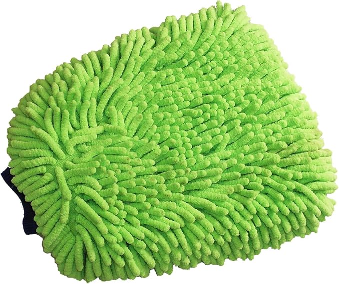 HI-TECH Microfiber Chenille Wash Mitt Scratch Free Ultra Plush Auto Detailing Car Wash Mitt