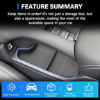 SXCY for 2026 Honda HRV Center Console Organizer for 2024 2025 2026 Honda HRV Accessories TPE Under Console Tray for 2024 2025 2026 HRV HR-V Under Console Storage Organizer