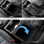 2024 2025 2026 Tacoma Center Console Organizer for Toyota Tacoma (SR5/TRD Off-Road/TRD Sport/TRD Pro/Limited/Trailhunter), Durable ABS Plastic Armrest Tray Insert 2025 2026 Tacoma Accessories