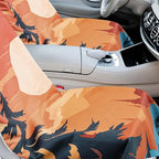Hahafelt 2 Pack Car Seat Towel Covers with Storage Bag, 63 x 32 Inch Universal Non Slip Waterproof Sweat Protector for Car Truck, Gym Swimming Running, Machine Washable (Sunset)