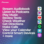 Pioneer DMH-2660NEX 6.8" Capacitive Touchscreen, Double Din – Wired Apple CarPlay & Android Auto, Amazon Alexa, Bluetooth, Backup Camera, FLAC, HD Radio, Hi-Volt RCA