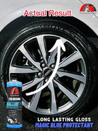 3E Magic Blue Protectant 16 oz Tire Coating & Dressing I Extreme Super Shine & Durability Long-Lasting Dressing Protectant for Vinyl, Rubber & Plastics, Dries Fast to The Touch, Non-Greasy 16 fl oz
