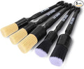 BMLEI 5pcs Car Detailing Brushes Set, Boars Hair Auto Car Detail Brush Kit No Scratch, Ultra Soft Car Duster Brushes Perfect for Interior, Exterior Cleaning, Wheels,Tires,Leather Seats…