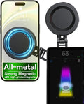 XIREL for Tesla Phone Mount All-Metal | MagSafe-Compatible [Strong Magnetic] Foldable 360° Adjustable for Tesla Model 3/Y/X/S/Juniper/Cybertruck,Fits All Phones+&iPhone17-12,Tesla Accessories