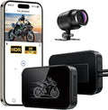 Motorcycle Dash Cam, 2K Ultra HD Front Dash Camera for Motorcycle, IP67 Waterproof, Loop Recording 24H Parking Monitor Wide Angle Night Vision with App Control, Max Support 128 GB