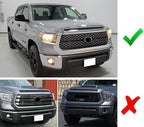 iJDMTOY 4pc Black-Out Smoked Lens Xenon White Full LED Front Grille Clearance Light Kit Compatible with Toyota 2018-2021 Tundra w/Honeycomb, Non-TRD, Non-Horizontal Beam Grille