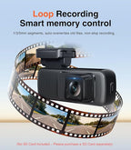 AINAVI Front Dashcam for Cars, Mini 2K Dash Camera, Dash Cam Built-in WiFi Wireless with APP Control, Hidden-Style Single Car Camera/WDR/Night Vision/G-Sensor/24H ParkingMode