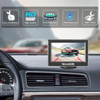 VM1 Wired Backup Camera Kit with 4.3” Monitor, 1080P License Plate Camera, IP68 Waterproof Night Vision, Reverse/Continuous View for Car, SUV, Pickup, Sedan, Truck, 33ft Cable