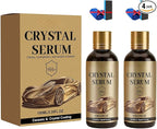PTZ Crystal Serum, Advanced Graphene Ceramic Coating for Cars, 9H Hardness High Gloss Auto Detailing DIY Coating (2 PCS)