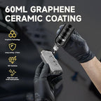 Graphene Ceramic Coating(60ML), 10H Ceramic Coating for Cars, High Gloss Anti-Scratch Nano Coat Kit Hydrophbic Mirror Paint Protection 3 Years Prorection