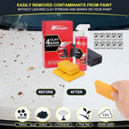Car Clay Bars Auto Detailing and Clay Synthetic Lubricant Kit with 4 PCS Clay Bars, Clay bar Lubricant Tablets 10 Pack, Spray Bottle and Microfiber Towel for Car Detailing Cleaning