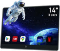 14 inch 4K Android Car TV Headrest Monitor for Cars Back seat Rear Entertainment System, Support Wireless Phone Link Touch Screen,with WiFi/Bluetooth/HDMI/USB/Video Player 4G+64G 8core (1PCs)