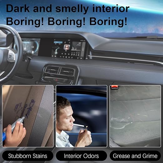 Polishing Cleaner Car Interior, Ultra-fine Spray Water Free Cleaning, Car Interior Polishing Spray for Interior Detailing Rubber Leather