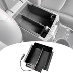 Center Console Organizer with Fast Charger for 2010-2024 Toyota 4Runner Insert Armrest Box Storage Tray W/USB Fast Charging for 10-24 4 Runner Interior Accessories