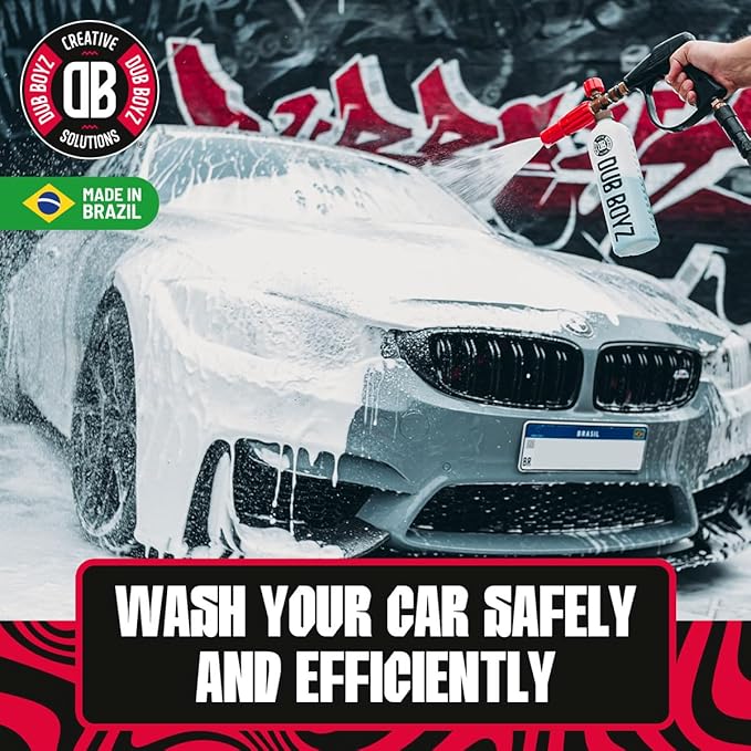 DUB BOYZ Snow Many Concentrated Auto Shampoo – High Foam Car Wash Shampoo, Safe for All Paints, Economical, No Residue, Enhances Shine (1, 16 OZ)