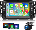 Car Radio Stereo for Chevy Silverado 2007-2014 Tahoe GMC Sierra Yukon,2+64G Android 13 Touch Screen Head Unit with CarPlay Android Auto Bluetooth GPS Navigation Backup Camera