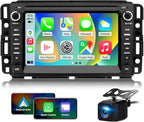 Car Radio Stereo for Chevy Silverado 2007-2014 Tahoe GMC Sierra Yukon,2+64G Android 13 Touch Screen Head Unit with CarPlay Android Auto Bluetooth GPS Navigation Backup Camera