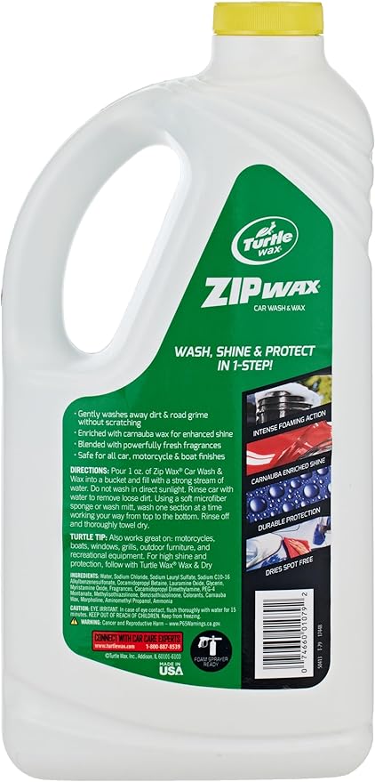 Turtle Wax T79 64 Oz Zip Wax® Car Wash