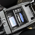 EDBETOS Center Console Organizer Tray Compatible with Jeep Wrangler JK/JKU 2011-2018 Rubicon Sport Sahara Accessories Armrest Storage Glove Box, (Black Trim)