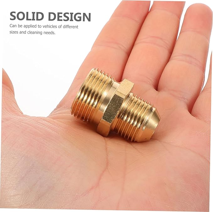 Alipis Car Cleaning Hose Adapter Heavy Duty Brass Sprayer Converter Fitting M22x1.5 to M18x1.5 Suitable for Car Wash and Outdoor Cleaning Garden Hose Nozzle Adapter