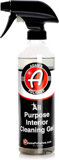 Adam's Polishes All Purpose Interior Cleaning Gel - Best For Detailing Leather Seats Vinyl Carpet Upholstery Plastic Rubber Interior Surfaces Floor Matts & Car Accessories Boat RV Parts (16 oz)