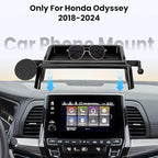 Magnetic Car Phone Holder W/Center Console Organizer-Compatible with Honda Odyssey 2018-2024 Accessories Screen Fixed Clip,360°Rotation Phones mount Stand Compatible with MagSafe,(Not Fit 5 inch )