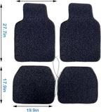 Starlight LED Car Floor Mats, 4pcs Shiny Starry Sky Star Light Floor Mats, App Control Washable Fiber Optic Lights Universal Automotive Decoration Atmosphere Light