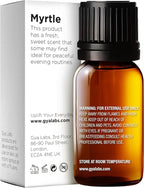 100% Pure Myrtle Essential Oil - 0.34 Fl Oz - Myrtle Oil for Hair, Skin, Diffuser, Aromatherapy & DIY Candle Making Scent