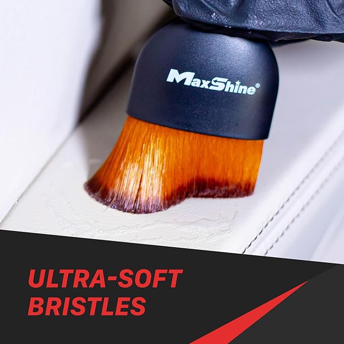 Maxshine Small Universal Ultra Soft Handled Brush – Super Soft Bristles – Professional Detailing Brush for Interior, Exterior, Leather Seats, Engine Bay & Wheels – Premium Car Care Tool