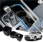 Autorder 2PCS Cup Holder Inserts for 2024 2025 2026 Toyota Grand Highlander Accessories,Silicone Grand Highlander Center Console Cup Holder,Anti-Slip Waterproof Storage Accessories