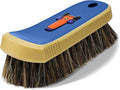 YeewayVeh Horse Hair Leather Cleaning Brush - Upgraded Long Bristle Car Leather Brush with 360° Soft Grip, for Car Interior Seats, Sofa, Upholstery & Furniture Care