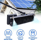 Solar Panel Cleaning Tools - Electric Cleaning Machine with Telescopic Pole for Efficient Solar Photovoltaic Panel Maintenance in Office Buildings & Gardens,3.5m/11.4ft