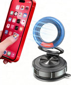Phone Holders for Your Car Phone Holder Mount for MagSafe 360° Adjustable Vacuum Suction Magnetic Car Phones Mount Cellphone Holder for iPhone 16 15 14 13 12 Series and Android (Zinc Alloy)