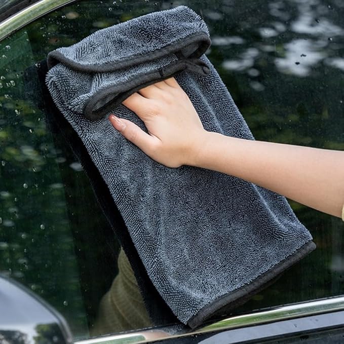 PRETYZOOM Car Wash Towel Microfiber Cleaning Cloth 60x160cm Thickened Large Absorbent Car Drying Towel Multipurpose
