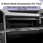 LUWU Glove Box Organizer Compatible with 2021-2025 2026 Ford F150 Accessories Passenger Side Storage Divider Partition Insert Box Glove Storage Compartment Organizer Tray ABS Materials