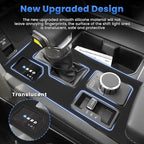 Autorder Central Control Gear Shift Panel Trim Cover for 2022 2023 2024 2025 2026 Toyota Tundra/Sequoia Accessories,Silicone Dashboard Gear Shift Cover Panel for Scratch & Dust Resistant - Black
