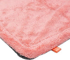 Maxshine 24" x 36" Universal Pink Car Drying Towel – 1200 GSM Rinse-Free Double-Sided Microfiber – Plush, Super Absorbent Towel for Car Wash & Detailing