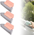 2026 New Magic Window Track Cleaner, Window Groove Cleaning Brush Tools Set, for Cleaning Tile Grout, Louver Blades, Car Air Conditioning Vents, and Narrow Gaps (3pcs Pink)