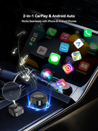 Wireless CarPlay Adapter USB C – Wireless Android Auto Adapter Type-C, Converts Factory Wired CarPlay & Android Auto to Wireless, Fast Bluetooth & WiFi Auto Connect, Plug & Play 2026