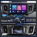 4GB+64GB Android 13 Car Radio for Toyota RAV4 2013-2018, 10.2 Inch Touch Screen Support Wireless CarPlay & Android Auto, Bluetooth 5.2 & Voice Control,GPS & WiFi, Backup Camera Car Stereo